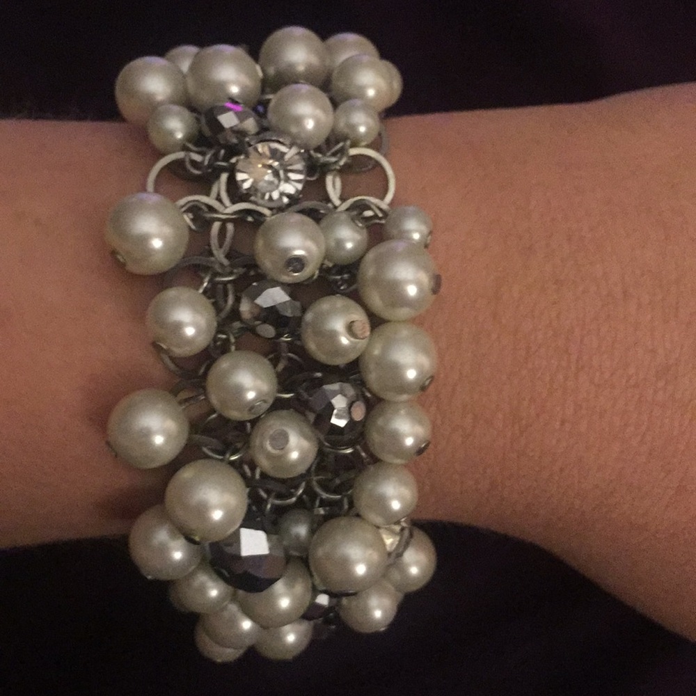 Pearl, beaded and gemstone bracelet